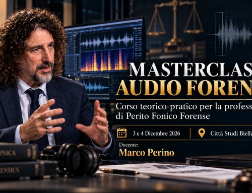 Masterclass in Audio Forensics 3 e 4 Dicembre – Corso Perito Fonico Forense
